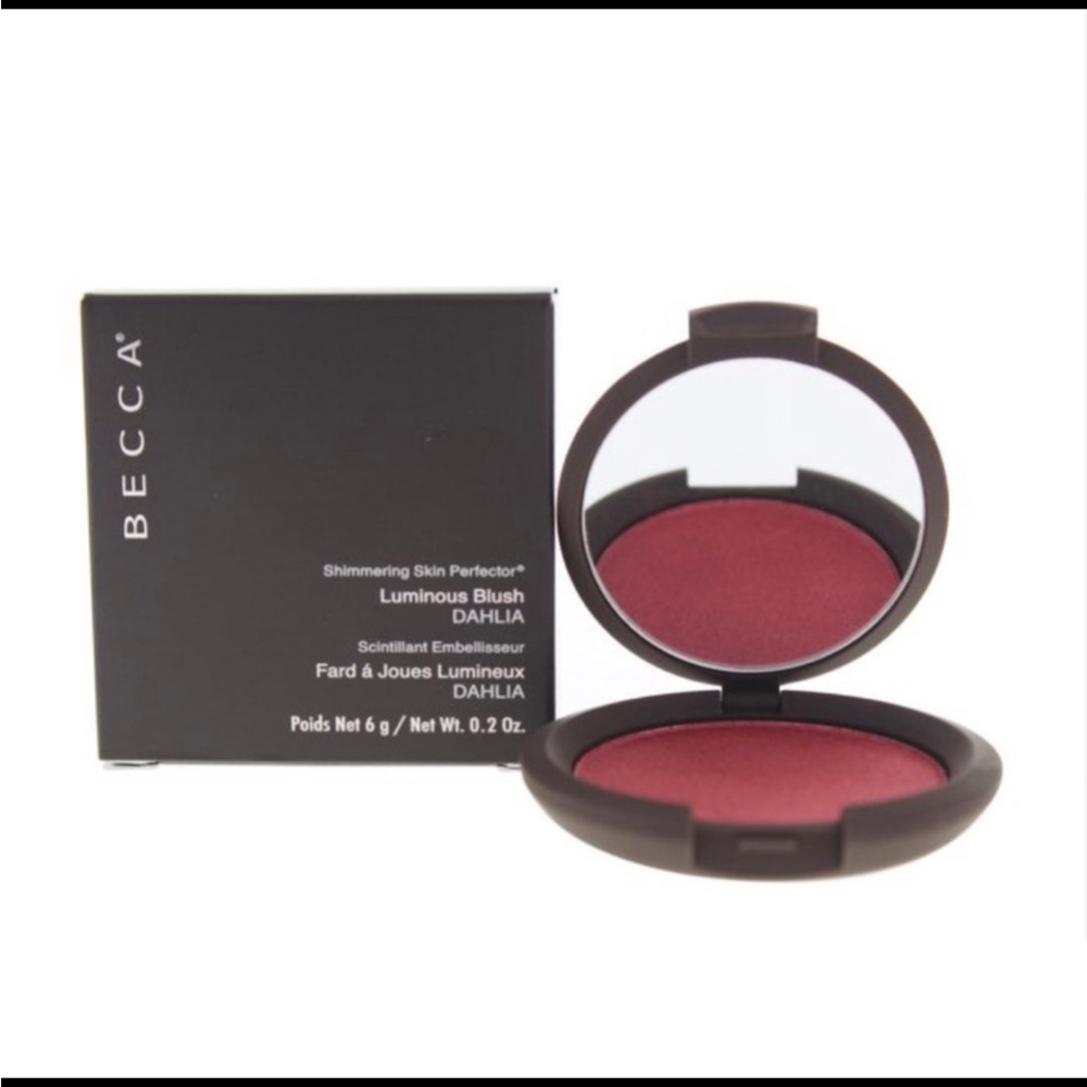 BECCA SHIMMERING SKIN PERFECTOR LUMINOUS BLUSH & Glow Gloss both in Dahlia NEW. - Picture 5 of 13